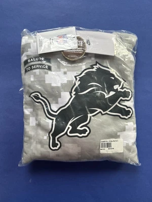 Moletom com capuz DETROIT LIONS Nike 2024 masculino saudação ao serviço camuflado ártico grande novo com etiquetas - Imagem 1 de 4