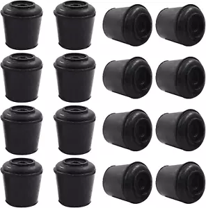 16 Stck. 5/8 Zoll Runde Stuhlbeinspitzen Kappen, Rutschfest Gummi Stuhlbein Bodenschutz - Bild 1 von 12