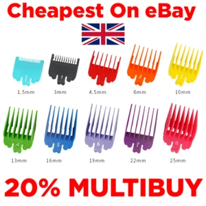 Colour Clipper Comb Guard Attachment For Wahl Caddy 1/2 0.5 1.5 2 3 4 5 6 7 8 UK - Picture 1 of 15