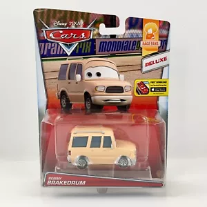 Disney Pixar Cars BENNY BRAKEDRUM Deluxe Race Fans 2014 NEW Bent Card Read - Picture 1 of 16