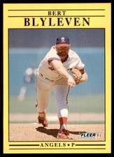 1991 Fleer Bert Blyleven Baseball Cards #308