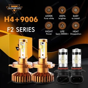 Combo LED Headlight Kit for Toyota Tundra 2000-2006 Hi/Lo Beam + Fog Light Bulbs - Picture 1 of 12