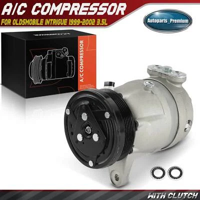 New AC Compressor w/ Clutch for Oldsmobile Intrigue 1999 2000 2001 2002 V7 Style - Image 1 of 4