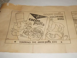 Rotolo Colorante Premium Cereali Puffs Cacao anni 50 General Mills - Foto 1 di 2