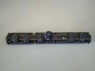 Catenaccio trasversale orizzontale chiavistello alluminio e ferro rustico mm 310 - Immagine 1 di 3