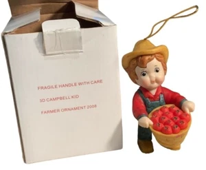 Campbell’s Soup Kid’s 2008 Christmas Ornament 3D Farmer Ornament - Picture 1 of 7
