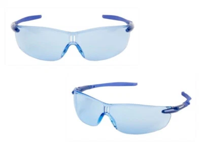 Fisherbrand Safety Glasses with Blue, Frameless Blue Lenses , 2 PACK - Image 1 of 3
