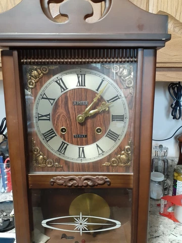 Vintage Korea 31 Day Jupiter Mahogany Clock Cover