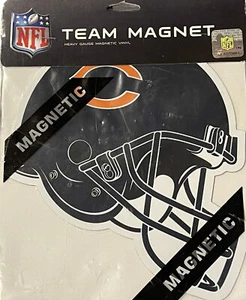 Chicago Bears With “C” Logo NFL Licensed Large 8 Inch Magnetic Helmet Shaped - Picture 1 of 2
