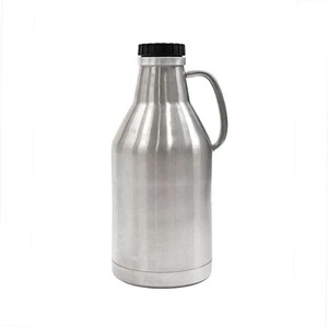 64 oz. Stainless Steel Growler with Vacuum Jacket Perfect for Beer Leak Proof - Picture 1 of 4