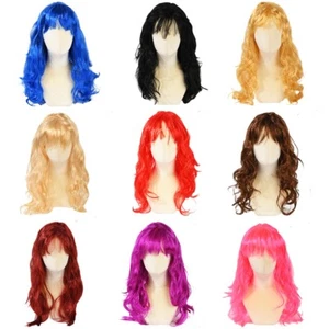 Long Wavy Wig for Women Ladies Fancy Dress Wigs Cosplay Pop Party Hen Do Costume - Picture 1 of 7