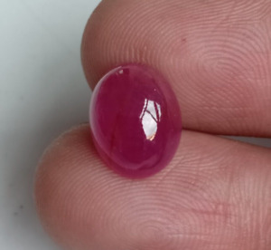 6.27 Cts Natural Red Ruby Cabochon Shape Untreated Loose Gemstone Certified