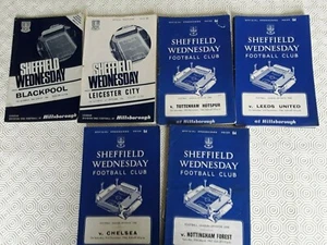 Sheffield Mittwoch Heimprogramme 1966-67 ~ Sie wählen Gegner portofrei - Bild 1 von 10