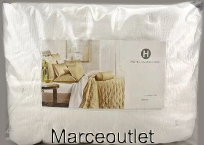 Hotel Collection Glint KING Quilted Coverlet & Pillowshams Set White - Image 1 of 4