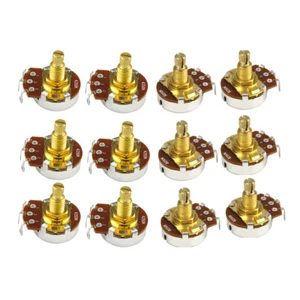 Bajo de guitarra 12 piezas A250K ollas doradas audio cónico dorado eje largo para control de volumen - Imagen 1 de 7