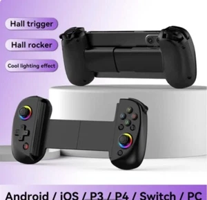 D8 RGB Telescopic Phone Tablet Game Controller Wireless For iPhone Android iPad - Picture 1 of 10