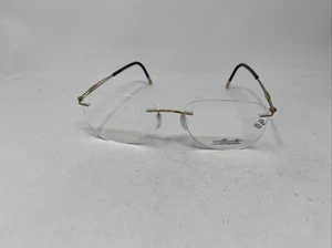 SILHOUETTE 5521 EX 7530 52-17-145 GOLD RIMLESS EYEGLASSES FRAME UY08 - Picture 1 of 8
