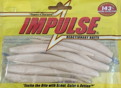 Impulse ReactionaryBaits #IBSM4-1 Smelt Minnow White 4 en 1 paquete de 8 piezas - NUEVO - ENVÍO 24 Foto 1 de 4