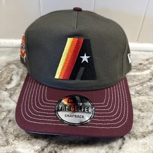 New Era The Golfer Houston Astros SnapBack Astrodome Patch Retro Logo Hat Cap - Picture 1 of 7
