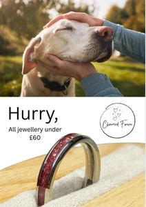 TitaniumCremation ashes memorial Inlay Ring personalised 4mm unisex keepsake - Picture 1 of 21