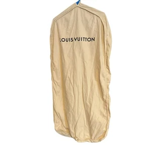 Authentic Louis Vuitton Foldable Travel Bag Beige Canvas Zip Garment Bag - Picture 1 of 4