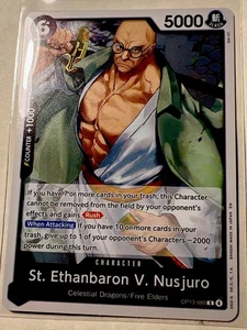 St. Ethanbaron V. Nusjuro R OP13-080 Carrying on His Will One Piece English NM-M - Picture 1 of 2