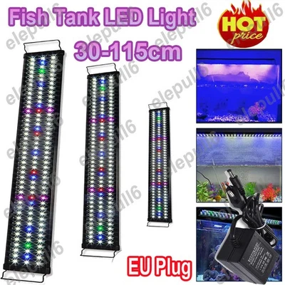 Acquario LED RGB 30-115 cm con timer lampada pesci d'acqua dolce spettro completo luce DHL - Immagine 1 di 4