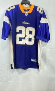 Reebok Mens Purple Mesh #28 Adrian Peterson Jersey Athletic NFL XL Sz 52 - Picture 1 of 8