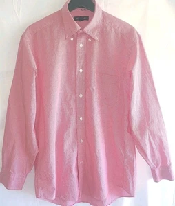 Faconnable Mens 3/15.5 Regular Long Sleeve Button Front Shirt Checked - Picture 1 of 8