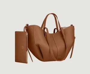 Women Fashion Wings Bag Cowhide Bucket Bag Tote Large Capacity Commuter Bag - Bild 1 von 21