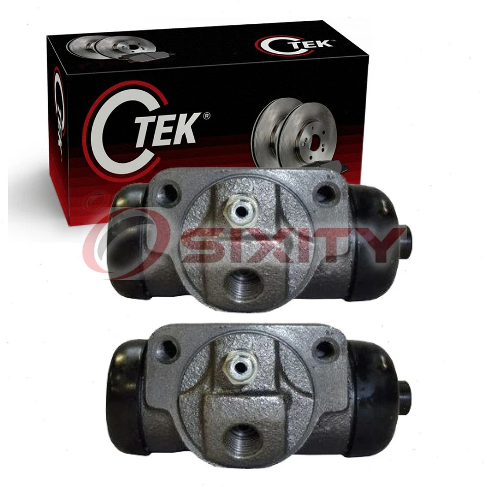 Cilindros de rueda de freno de tambor trasero centrados de 2 piezas para Chevrolet Blazer ZR 1995-1997 Foto 1 de 4