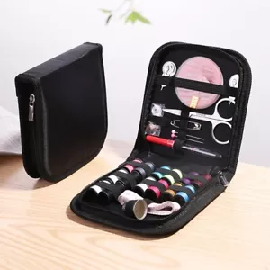 Mini Home Sewing Kit Measure Scissor Thread Needle Travel Storage Box - Picture 1 of 6