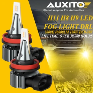 LED H11 H16 H8 Fog Light Bulbs for Honda Acura Toyota Bright 3000K Golden Yellow - Picture 1 of 13