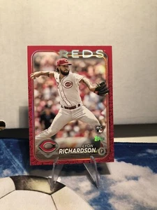 Lyon Richardson 2024 Topps Series 2 Team Border #517 Cincinnati Reds Rookie SP - Picture 1 of 2