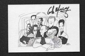 COLM MEANEY 1990s HOLLYWOOD Autograph Miles O'Brien Signature Star Trek TNG