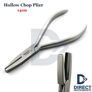 Dental Hollow Chop Pliers Orthodontic Contouring Arch-wire Forming Reshape 14cm - Picture 1 of 6