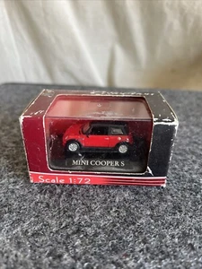 Road Signature 1:72 Die Cast Metal Collection Red/Black Top Mini Cooper S - Picture 1 of 9