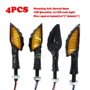 Black Motorcycle 3.6" plastic Mini Amber Turn Signals Lamp Indicators Blinker - Bild 1 von 10