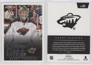 2013-14 Score Hot Rookies Darcy Kuemper #601 Rookie RC