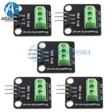 5PCS DS18B20 Temperature Sensor Probe Waterproof Mini Terminal Adapter Module