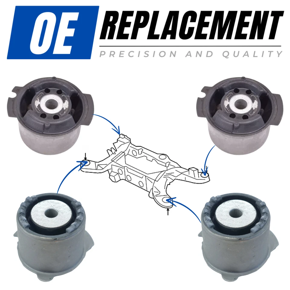 4 x SEPARATORE TELAIO POSTERIORE / SET DI LIBRI PER CHRYSLER 300C / DODGE MAGNUM - Immagine 1 di 1