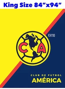 Club America Aquilas Luxury Plush Throw Blanket King Size 84"x94" - Picture 1 of 2