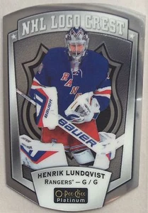 2016-17 HENRIK LUNDQVIST O-PEE-CHEE PLATINUM NHL LOGO CREST #NHLLD-4 RANGERS - Picture 1 of 1