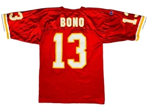 *VTG* Russell 90s Kansas City Chiefs Steve Bono #13 Red Jersey; Made in USA; 44 - Picture 1 of 11