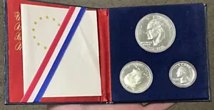 1976 US MINT Bicentennial Silver 3 Coin Proof Set - Picture 1 of 7