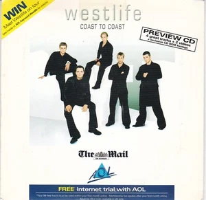 WESTLIFE Coast To Coast Preview CD ( AOL 6.0 Edition ) Enhanced CD - Bild 1 von 5