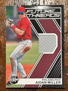 Aidan Miller 2023 Panini Elite Edición Extra Future Threads Mem Phillies #FT-AM - Imagen 1 de 2