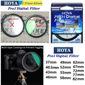 HOYA 43_46_49_52_55_58_62_67_72_77_82mm UV Filter Multi Coated DMC Pro 1 Digital