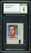 LUIS APARICIO 1969 Topps Decals #NNO Chicago White Sox HOF CSG 6 EX/NM