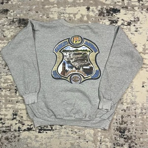 Vtg Y2K Harley Davidson Pullover Sweatshirt Sz Large Big Badge Logo Sioux Falls - Picture 1 of 11